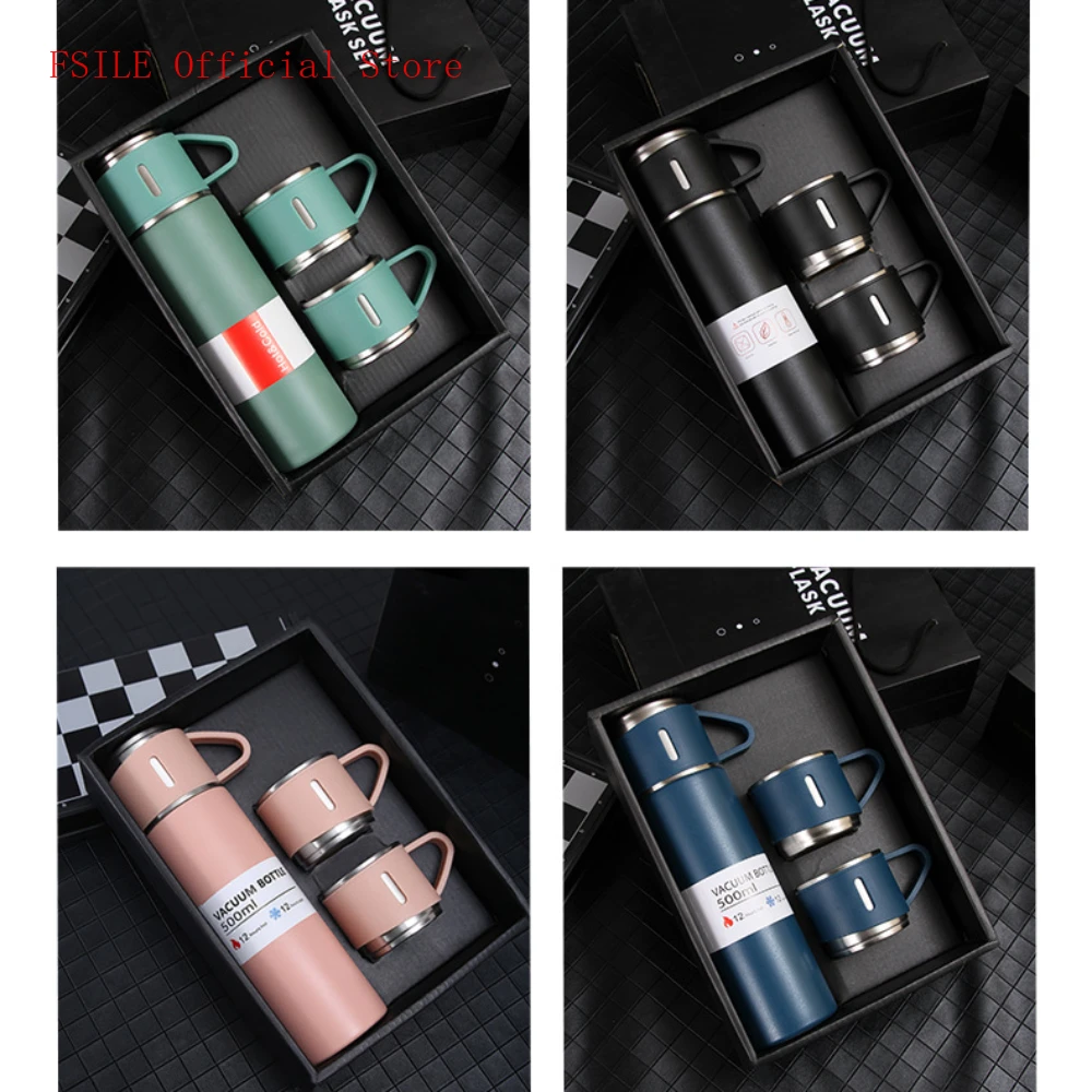 500ML Stainless Steel Vacuum Flask Gift Set Office Business Style Thermos Bottle Outdoor Hot Water Thermal Insulation Couple Cup
500ML Stainless Steel Vacuum Flask Gift Set Office Business Style Thermos Bottle Outdoor Hot Water Thermal Insulation Couple Cup