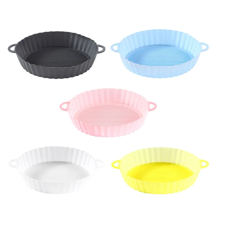 Silicone Baskets Round Non-Stick Food Grade Reusable Air Fryer Liners Kitchen Air Fryer Accessories 5 Colors for Cooking
Silicone Baskets Round Non-Stick Food Grade Reusable Air Fryer Liners Kitchen Air Fryer Accessories 5 Colors for Cooking