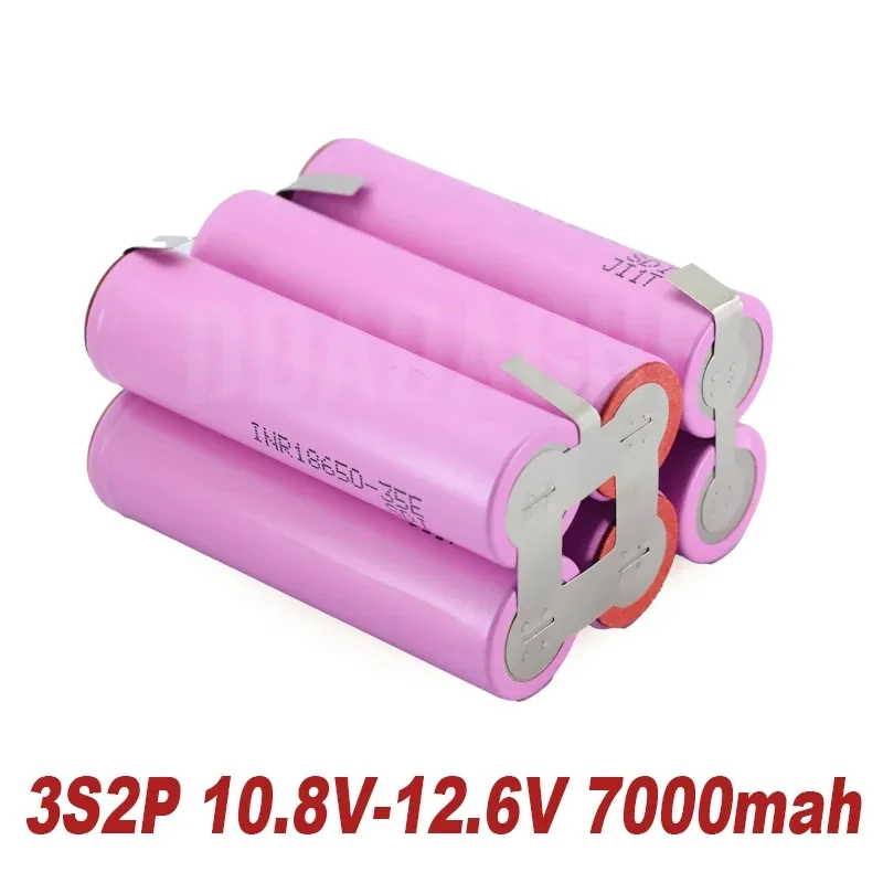 20A 18650 35E 3500mAh 7000mAh battery 3S 5S 6S 8S 7.4V 12.6V 14.8V 18V 25.2V 29.6V for screwdriver battery welding battery pack
20A 18650 35E 3500mAh 7000mAh battery 3S 5S 6S 8S 7.4V 12.6V 14.8V 18V 25.2V 29.6V for screwdriver battery welding battery pack