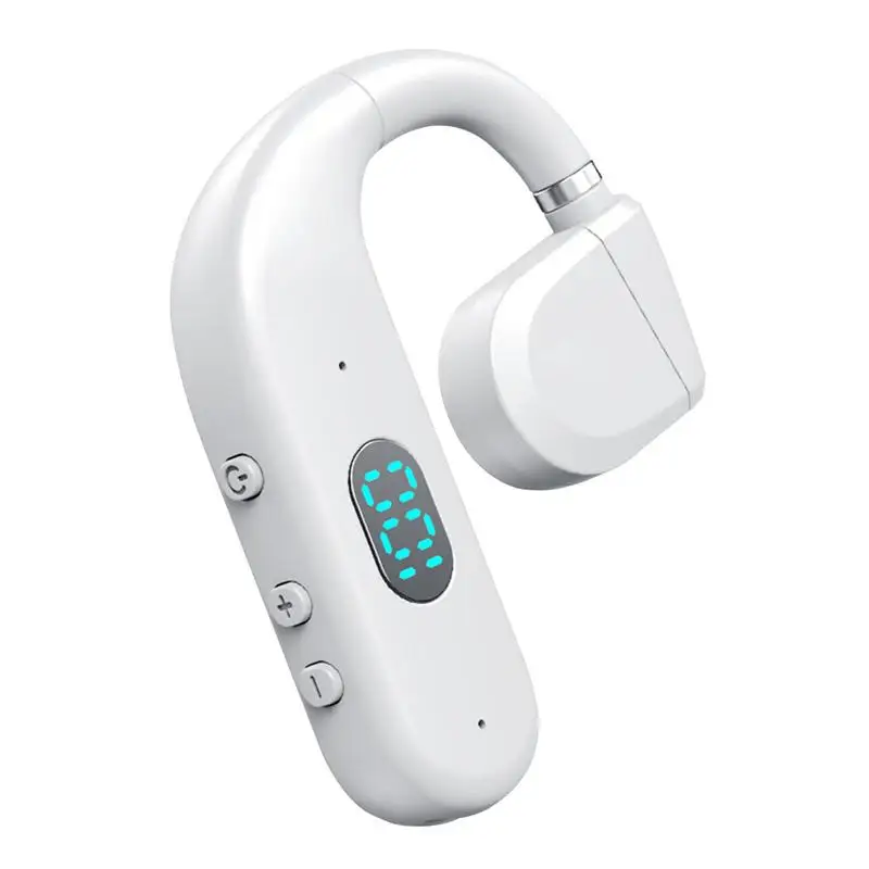 

Handsfree Earpiece Sweat Resistant Open Ear Earphones 5.3 Wireless Headphones Hands-Free LED Display HIFI Sound For Sport