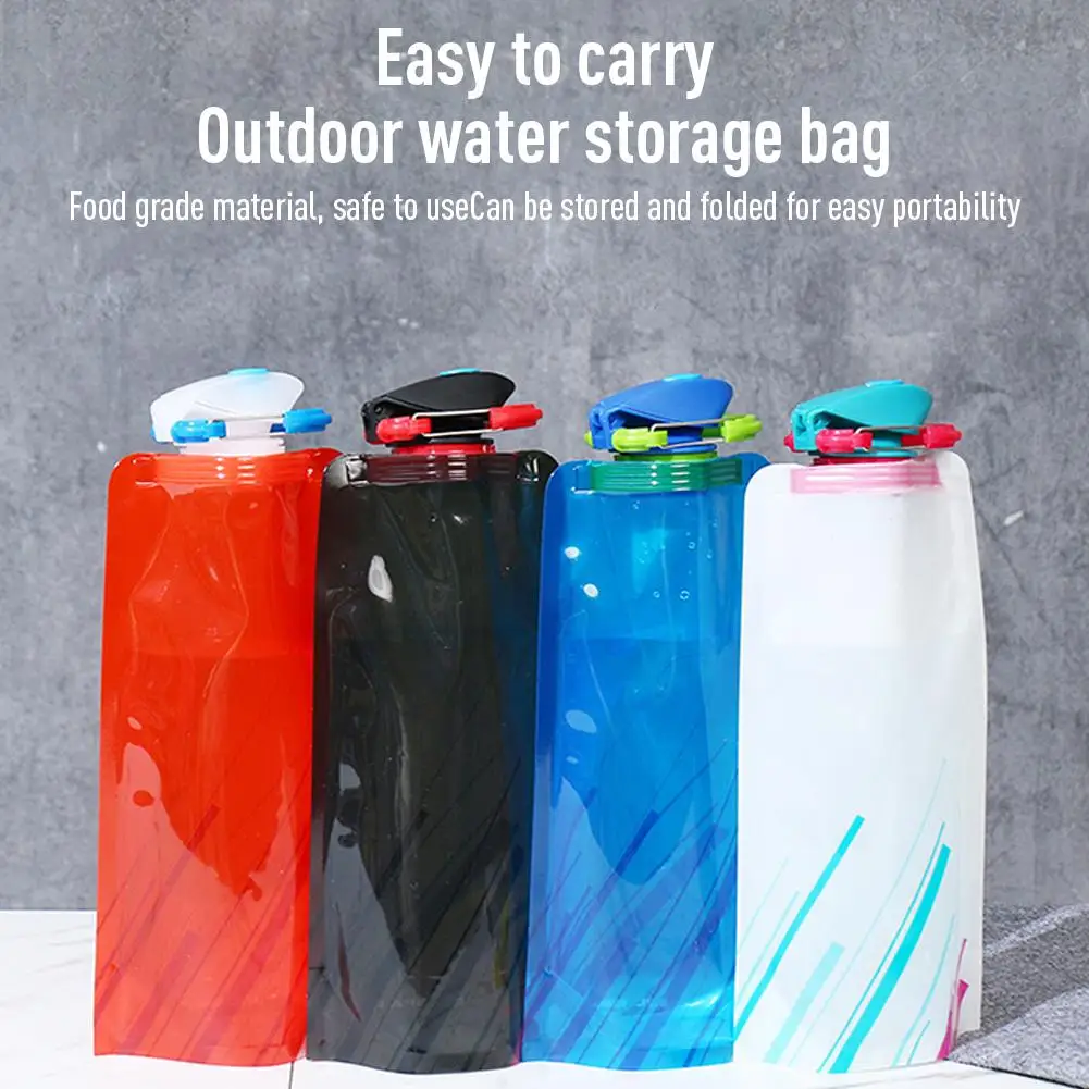 8pcs 700ml Reusable Foldable Water Bottles With Screw Cap Leakproof Collapsible Water Container For Camping Hiking Cycling 
8pcs 700ml Reusable Foldable Water Bottles With Screw Cap Leakproof Collapsible Water Container For Camping Hiking Cycling