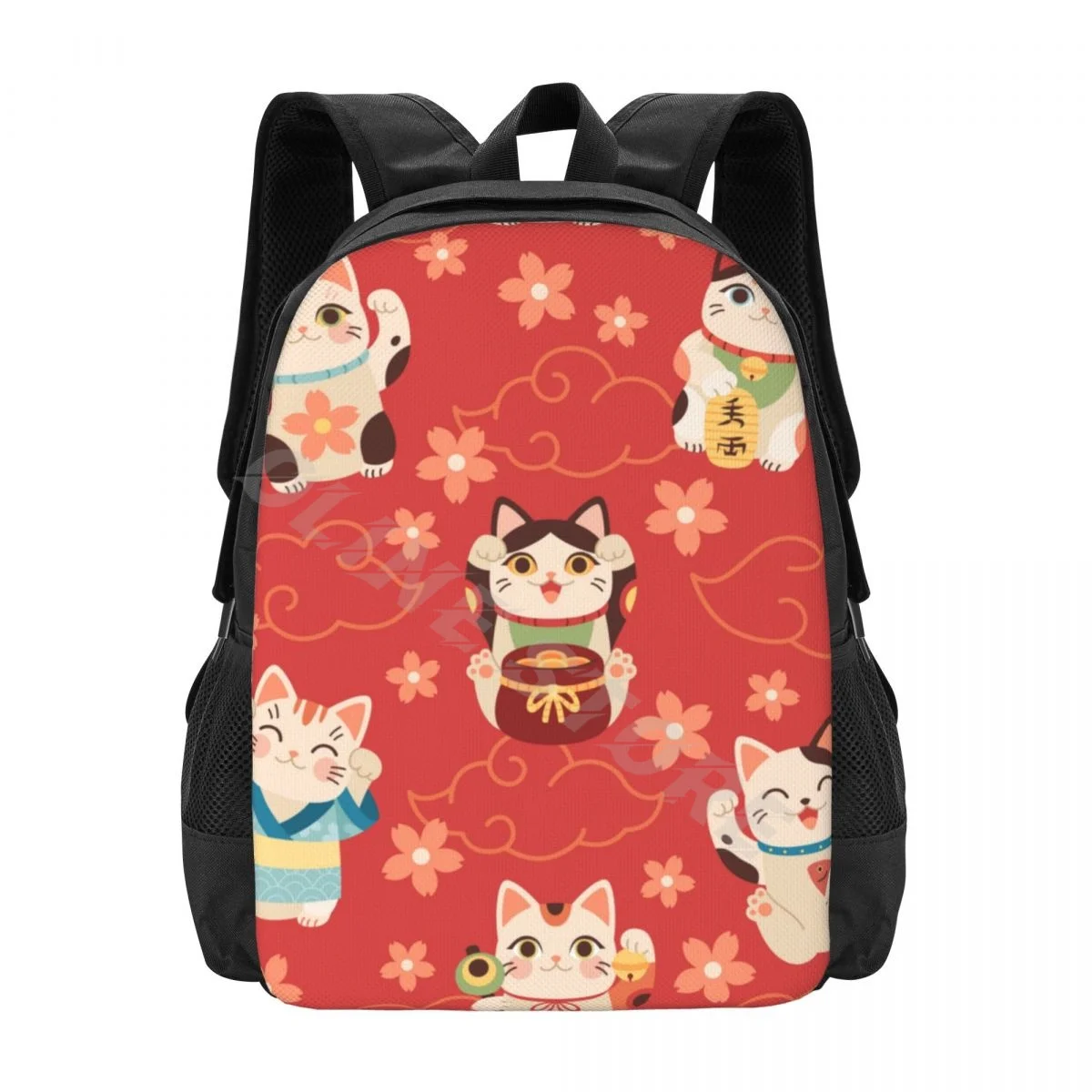 

Японские кошки Манеки, Мультяшные котята с приподнятой лапой, держите монеты, Мультяшные школьные сумки, модный рюкзак, сумка для книг для п...