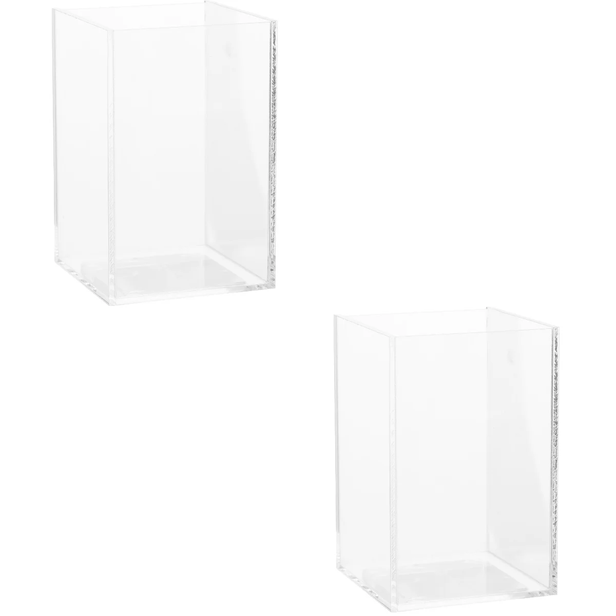 2pcs Clear Fish Tank Multi-function Goldfish Tank Transparent Betta Tank Office Supply
2pcs Clear Fish Tank Multi-function Goldfish Tank Transparent Betta Tank Office Supply