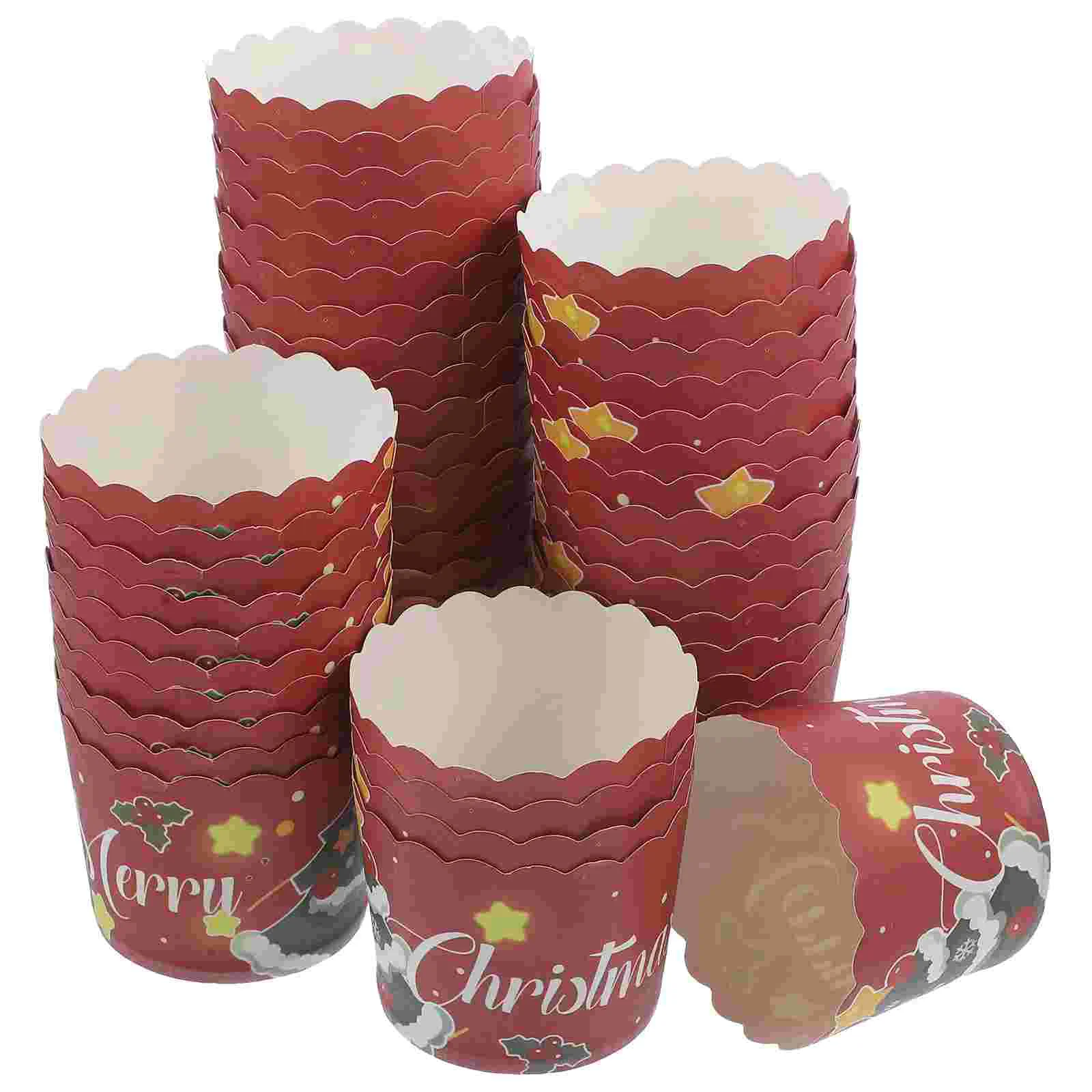 50Pcs Christmas Cupcake Wrappers Muffin Wrappers Liners Baking Cups Holiday Festival Party Supplies
50Pcs Christmas Cupcake Wrappers Muffin Wrappers Liners Baking Cups Holiday Festival Party Supplies