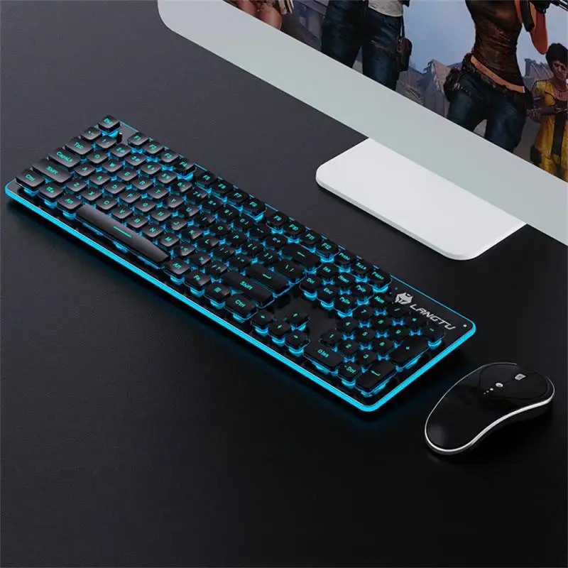 

Backlit Office Mouse 1600dpi Waterproof Usb Computer Keyboard Mouse Mute Ergonomics Game Keyboard Wireless Keyboard Mouse Set