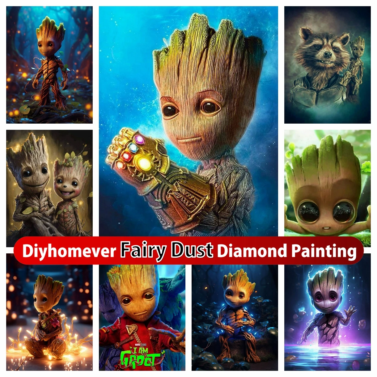 Groot 5D DIY Fairy Dust Diamond Painting Mosaic Guardians Galaxy Art Rhinestone Cross Stitch Handicrafts Craft Home Decor Gift
Groot 5D DIY Fairy Dust Diamond Painting Mosaic Guardians Galaxy Art Rhinestone Cross Stitch Handicrafts Craft Home Decor Gift