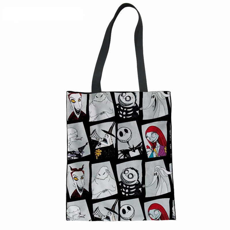 Canvas Shopping Bag Nightmare Before Christmas Foldable Totes Travel Handbags Eco-friendly Supermarket Shopper Bag
Canvas Shopping Bag Nightmare Before Christmas Foldable Totes Travel Handbags Eco-friendly Supermarket Shopper Bag