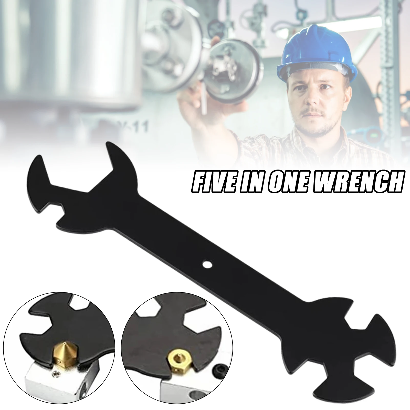 3D Printer Parts Nozzle Wrench 5 In 1 Heating Block Wrench Spanner Multifunction Wrench Steel Nozzle Wrench Machine Parts
3D Printer Parts Nozzle Wrench 5 In 1 Heating Block Wrench Spanner Multifunction Wrench Steel Nozzle Wrench Machine Parts