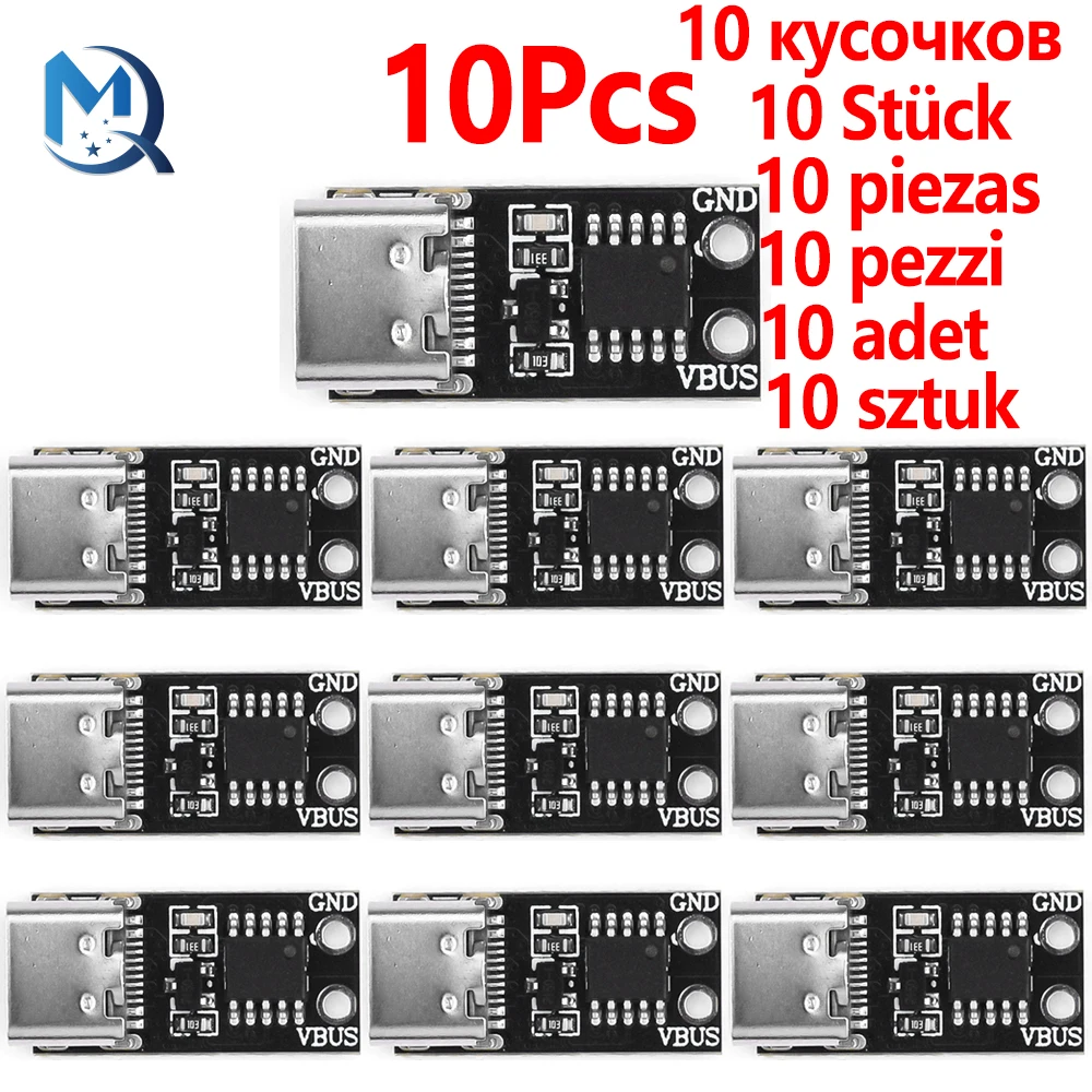1-10 шт., датчик опроса с разъемом Type-C PD2.0, PD3.0, 9 В, 12 В, 15 в, 20 в
1-10 шт., датчик опроса с разъемом Type-C PD2.0, PD3.0, 9 В, 12 В, 15 в, 20 в
