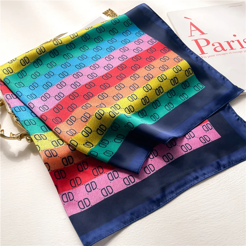2023 Luxury Neckerchief Female Hair Bands Ribbon Silk Shawl Square Scarf for Women Satin Hijab Fashion Wraps Headband Bandana
2023 Luxury Neckerchief Female Hair Bands Ribbon Silk Shawl Square Scarf for Women Satin Hijab Fashion Wraps Headband Bandana