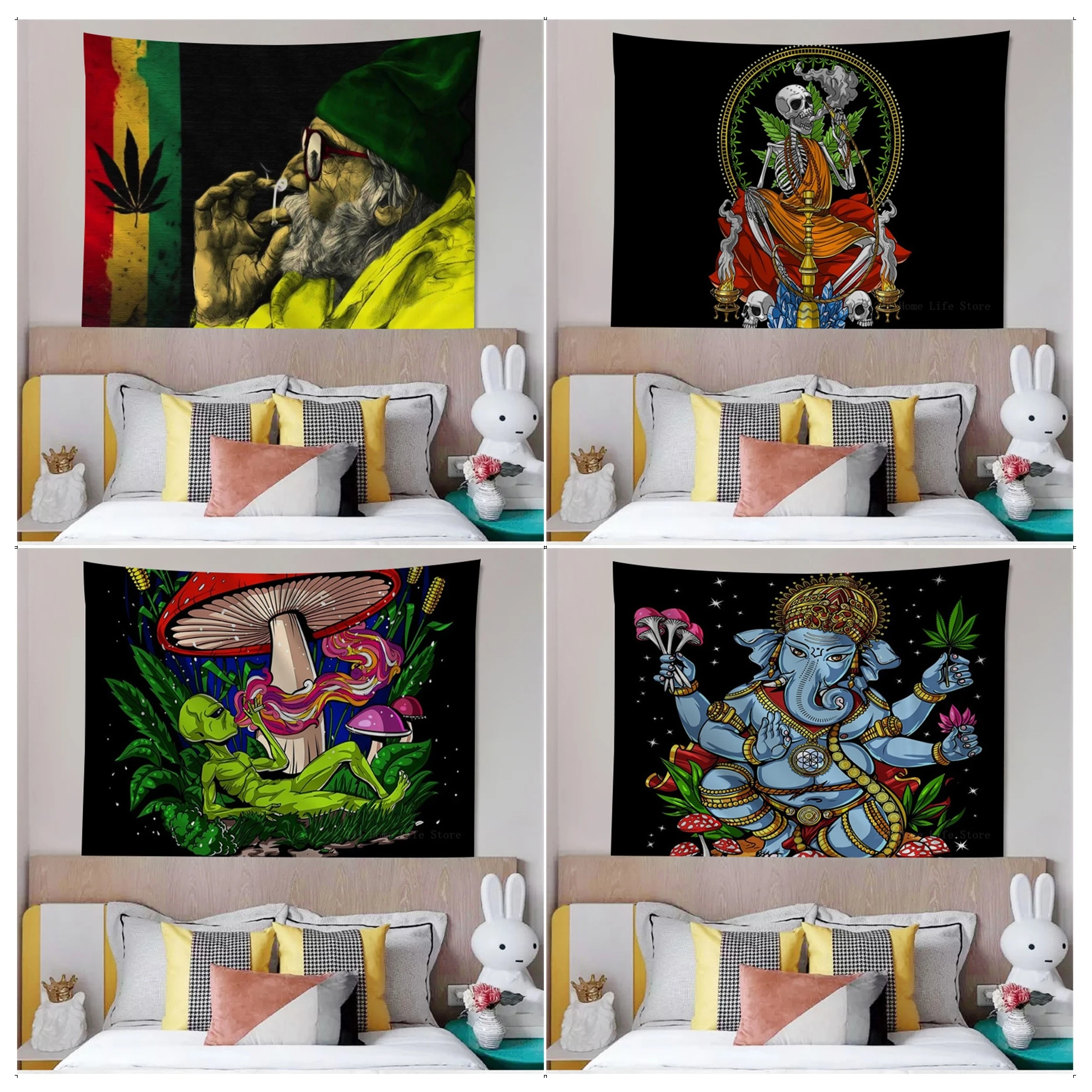 Weed Anime Tapestry Art Science Fiction Room Home Decor Wall Hanging Sheets 
Weed Anime Tapestry Art Science Fiction Room Home Decor Wall Hanging Sheets