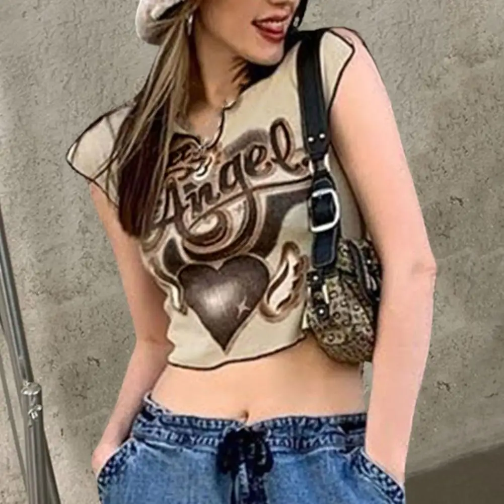 Stylish Moisture Wicking Skinny Summer Angel Letter Pattern Exposed Navel T-shirt Female Clothes Crop Top Fashion T-shirt
Stylish Moisture Wicking Skinny Summer Angel Letter Pattern Exposed Navel T-shirt Female Clothes Crop Top Fashion T-shirt