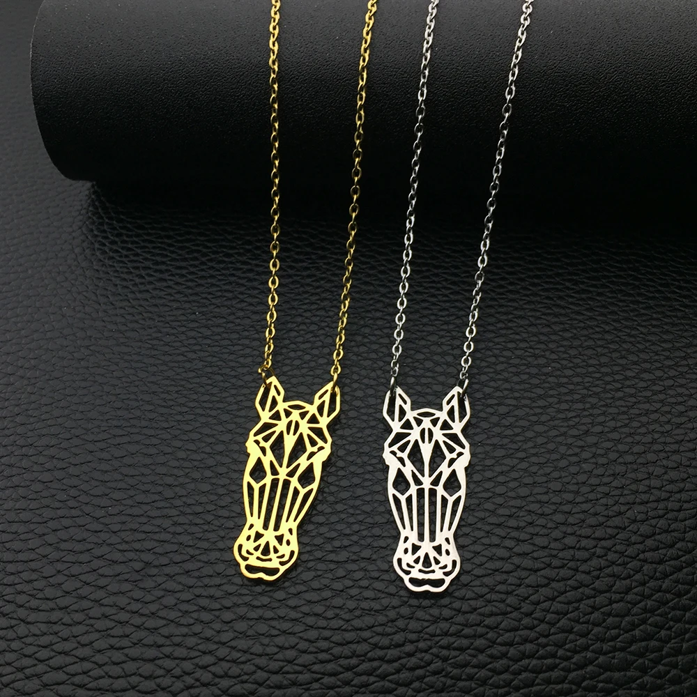 Origami Charm Horse Stainless Steel Necklace Women Fashion Jewelry Accept Drop Shipping YP6429
Origami Charm Horse Stainless Steel Necklace Women Fashion Jewelry Accept Drop Shipping YP6429
