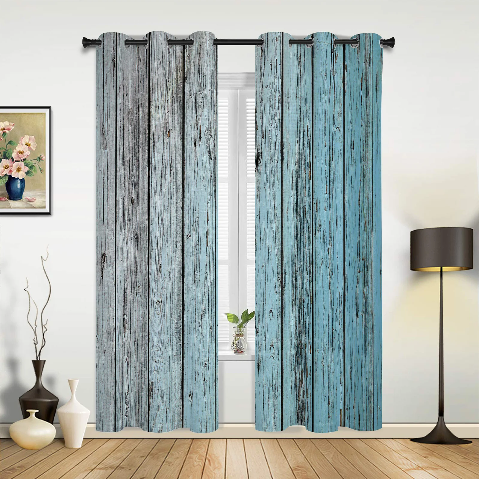 Blue Vintage Shabby Wood Curtains for Bedroom Living Room Drapes Kitchen Children's Room Window Curtain Modern Home Decor
Blue Vintage Shabby Wood Curtains for Bedroom Living Room Drapes Kitchen Children's Room Window Curtain Modern Home Decor