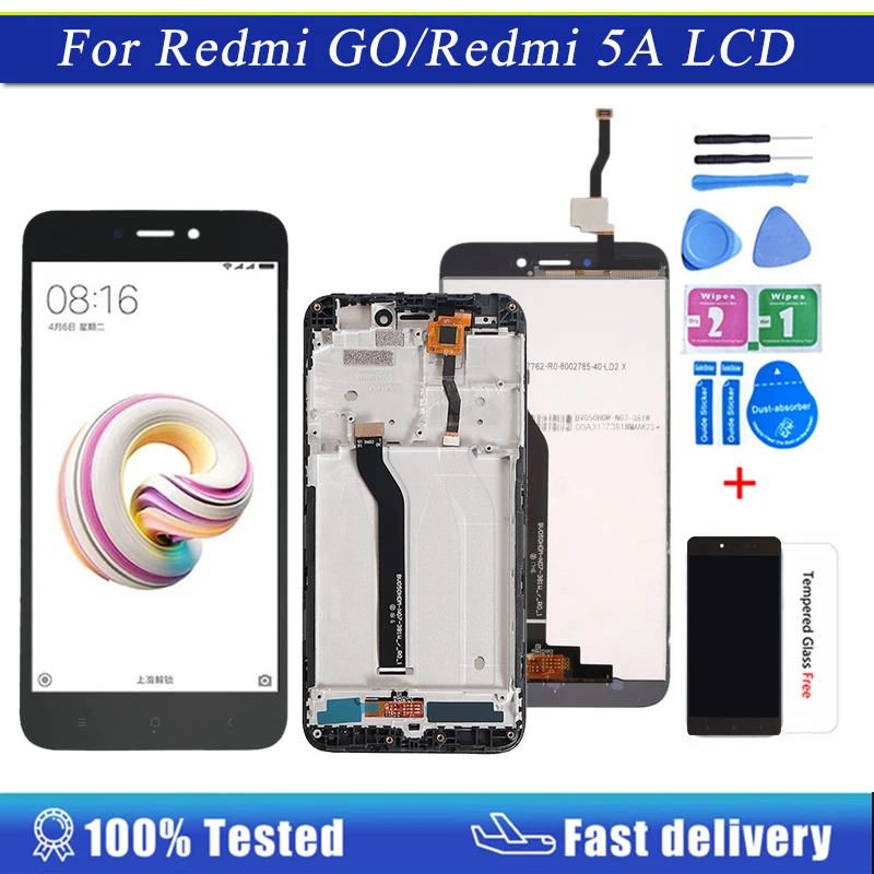 ЖК-дисплей для Xiaomi Redmi 5A Redmi GO, ЖК-экран с рамкой, сенсорная панель, дигитайзер, оригинальный экран, запасная часть
ЖК-дисплей для Xiaomi Redmi 5A Redmi GO, ЖК-экран с рамкой, сенсорная панель, дигитайзер, оригинальный экран, запасная часть