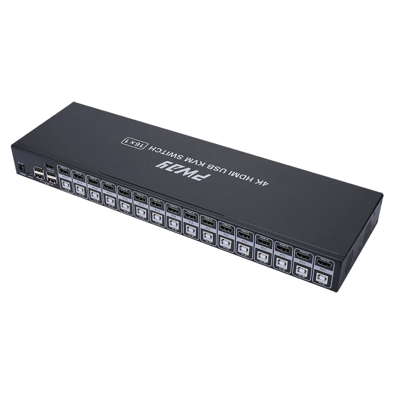 16-портовый порт поддержки PWAY SH1601A 4K x 2K 1080P 16 вход 1 выход USB2.0 KVM переключатель
16-портовый порт поддержки PWAY SH1601A 4K x 2K 1080P 16 вход 1 выход USB2.0 KVM переключатель