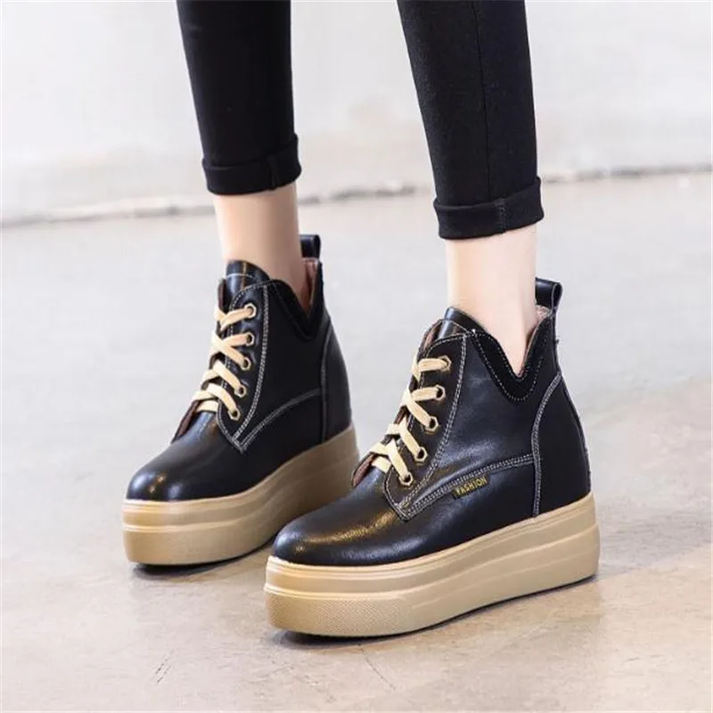 High Platform Sneakers Brand Autumn Winter Leather Boots Women's New Fashion Black Chelsea Boots Breathable Footwear Shoes
High Platform Sneakers Brand Autumn Winter Leather Boots Women's New Fashion Black Chelsea Boots Breathable Footwear Shoes
