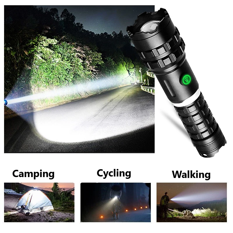 Ultra Bright Xhp199 Led Flashlight Usb Rechargeable XHP50 Powerful Flashlights Torch Light 18650 Led Hand Lantern Camping Hiking
Ultra Bright Xhp199 Led Flashlight Usb Rechargeable XHP50 Powerful Flashlights Torch Light 18650 Led Hand Lantern Camping Hiking