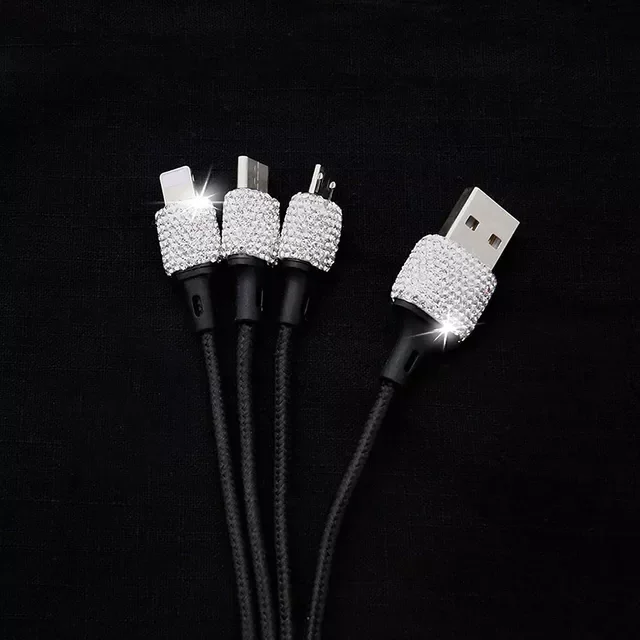 USB Car Charger 5V 2.1A Dual Port Fast Adapter with Type C Micro USB 3 In 1 Multi Charging Cable for IPhone Ipad Android
USB Car Charger 5V 2.1A Dual Port Fast Adapter with Type C Micro USB 3 In 1 Multi Charging Cable for IPhone Ipad Android