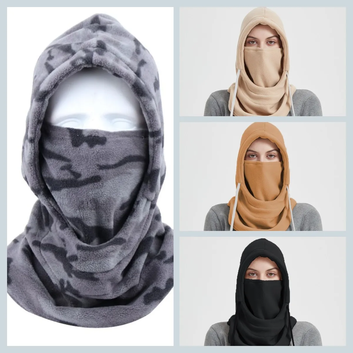 1PC Unisex Winter Warm Polar Fleece Scarf Cover Skiing Face Protection Hood Riding Mask Velvet Outdoor Sports Cold Windproof Cap
1PC Unisex Winter Warm Polar Fleece Scarf Cover Skiing Face Protection Hood Riding Mask Velvet Outdoor Sports Cold Windproof Cap
