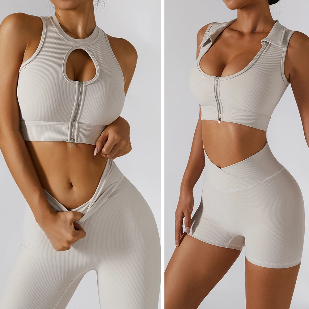 Yoga Set With Zipper Gym Set Fitness Clothing Women Sports Set Yoga Suit For Fitness Sports Bra +Yoga Pants Women's Tracksuit
Yoga Set With Zipper Gym Set Fitness Clothing Women Sports Set Yoga Suit For Fitness Sports Bra +Yoga Pants Women's Tracksuit