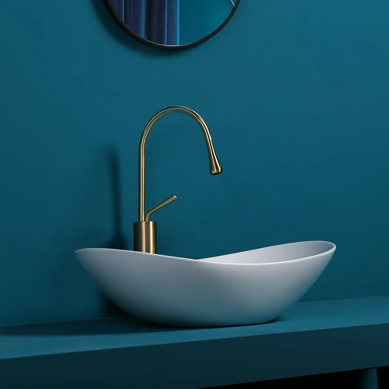 Nordic creative ceramic washbasin on the table, bathroom, household washbasin, balcony, washing art, basin and basin
Nordic creative ceramic washbasin on the table, bathroom, household washbasin, balcony, washing art, basin and basin