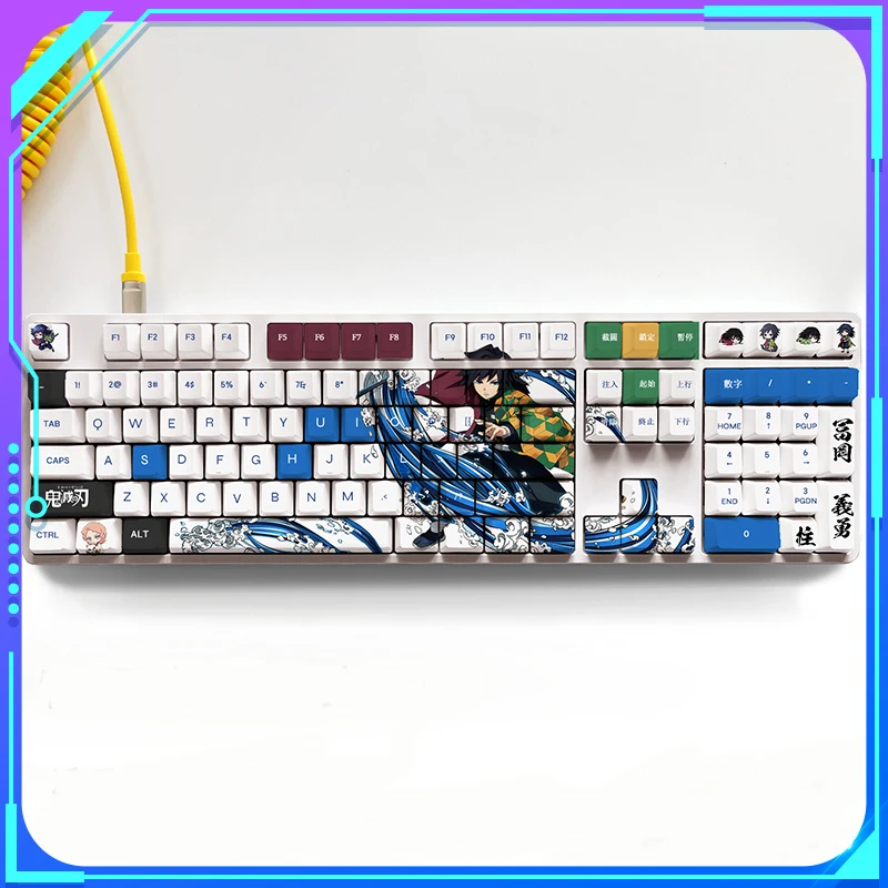 108 Keys Keycap Xda Profile Demon Slayer Tomioka Giyuu Anime Pbt Keycaps English Dye-sub Custom Keycap For Mechanical Keyboard
108 Keys Keycap Xda Profile Demon Slayer Tomioka Giyuu Anime Pbt Keycaps English Dye-sub Custom Keycap For Mechanical Keyboard