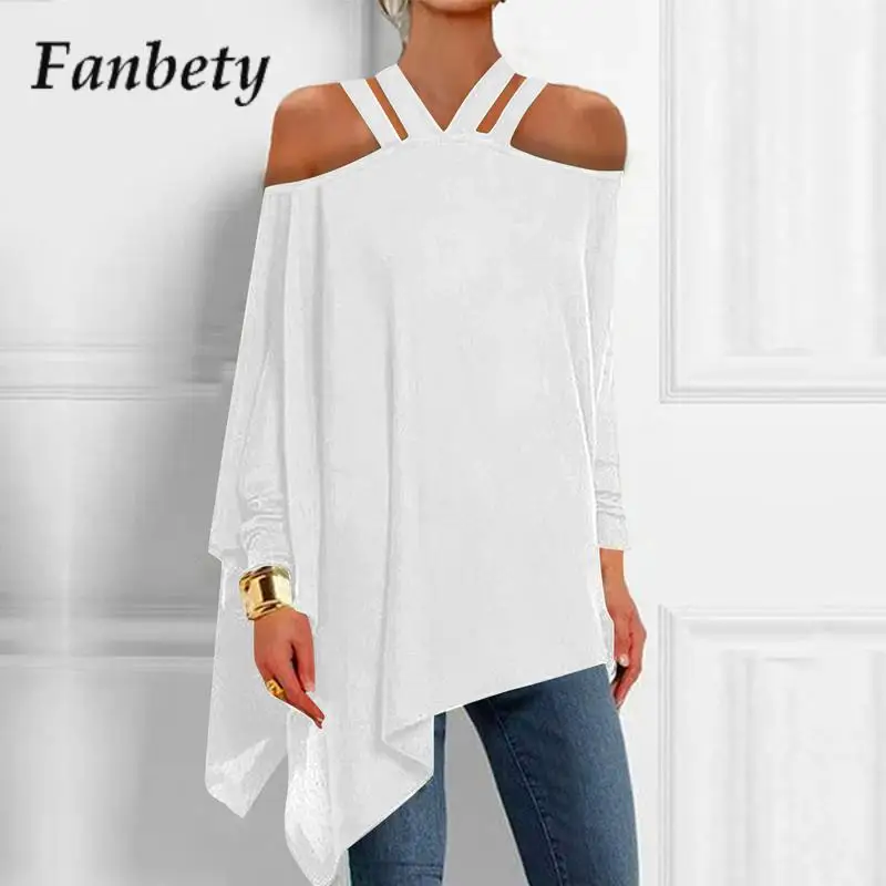 Женский Асимметричный топ с вырезом лодочкой и открытыми плечами 
Женский Асимметричный топ с вырезом лодочкой и открытыми плечами