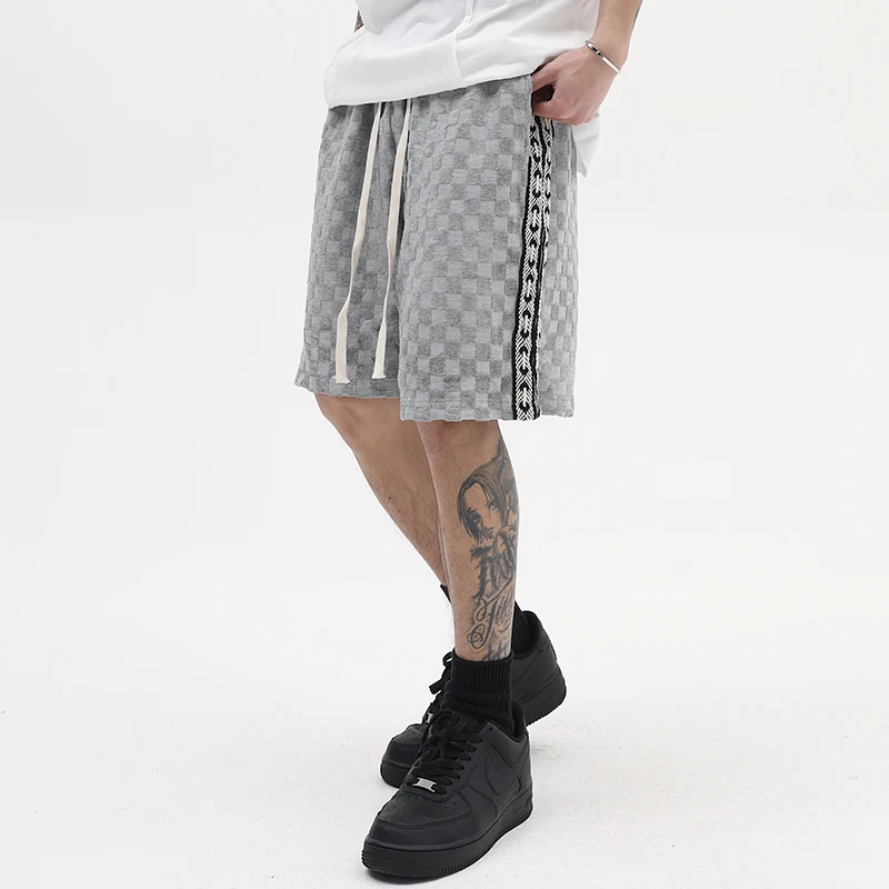 Checkered Pockets Side Drawstring Lace Up Mens Summer Shorts Retro Color Block Plaid Casual Five Point Pants Oversized
Checkered Pockets Side Drawstring Lace Up Mens Summer Shorts Retro Color Block Plaid Casual Five Point Pants Oversized