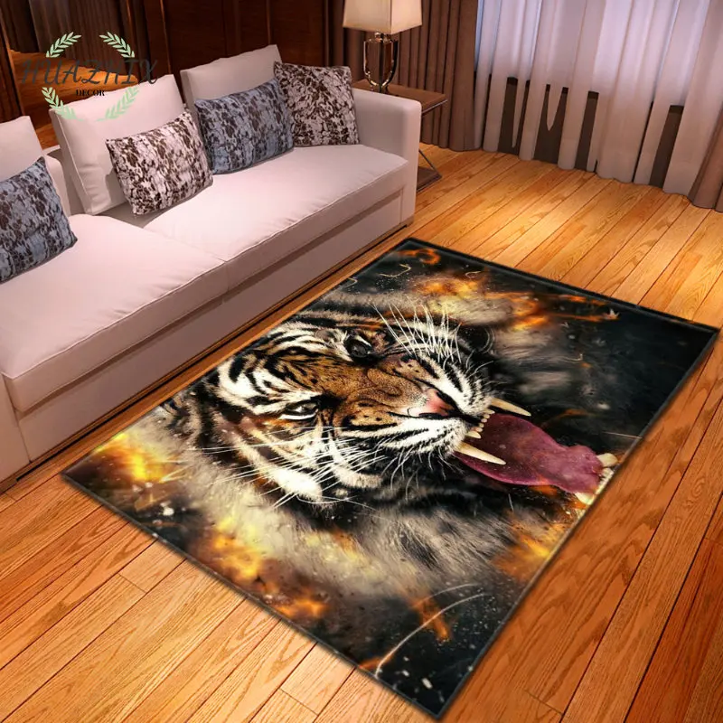 3D Printing Carpet Large Area Rug Animal Lion Tiger Doormat Living Room Table Floor Mat Corridor Anti-fouling Balcony Carpets
3D Printing Carpet Large Area Rug Animal Lion Tiger Doormat Living Room Table Floor Mat Corridor Anti-fouling Balcony Carpets