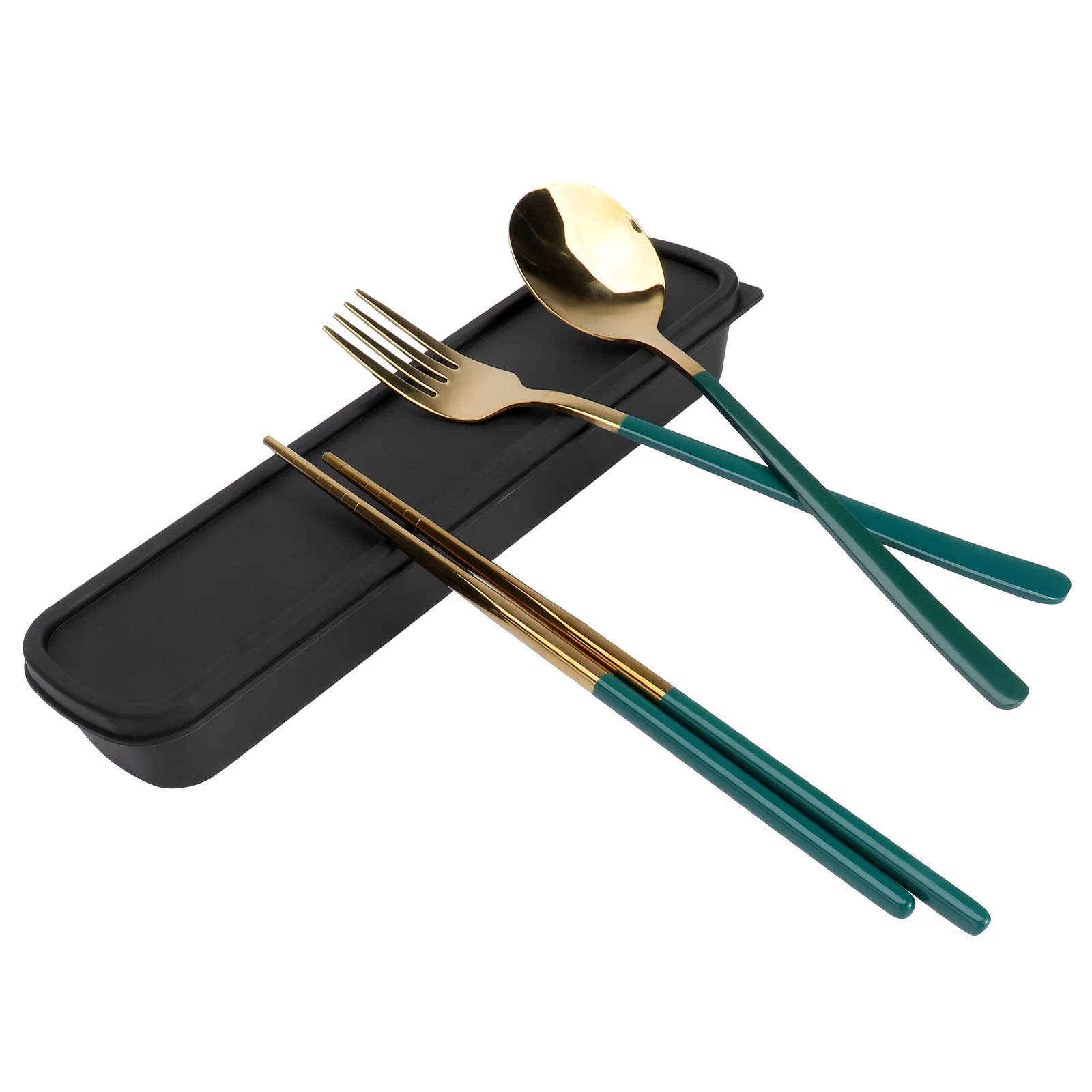 Chopsticks Set Spoon Utensils Stainless Reusable Serving Rice Dinner Fork Case Soup Spoons Steel Asian Gold Chinese Cutlery
Chopsticks Set Spoon Utensils Stainless Reusable Serving Rice Dinner Fork Case Soup Spoons Steel Asian Gold Chinese Cutlery