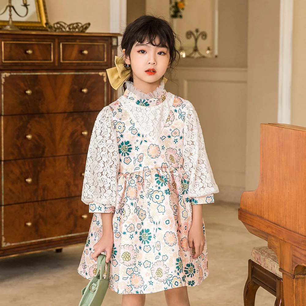 Elegant Floral Kids Toddler Dress Girls Lantern Sleeve Lace Pageant Wedding Dresses Children Bridesmaid Princess Cotton Dress
Elegant Floral Kids Toddler Dress Girls Lantern Sleeve Lace Pageant Wedding Dresses Children Bridesmaid Princess Cotton Dress