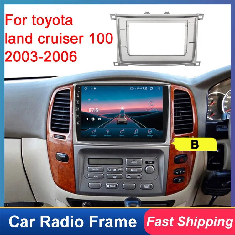 For toyota land cruiser 100 2003-2006 Car Radio GPS Multimedia Player 2 din DVD Fascia Panel Frame Adaptor Fitting Kit car frame
For toyota land cruiser 100 2003-2006 Car Radio GPS Multimedia Player 2 din DVD Fascia Panel Frame Adaptor Fitting Kit car frame