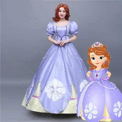 Cosplaydiy Sofia Costume Dress Princess Cosplay Ball Gown Adult Women Purple Dress Princess Cosplay Halloween Dress Top Quality
Cosplaydiy Sofia Costume Dress Princess Cosplay Ball Gown Adult Women Purple Dress Princess Cosplay Halloween Dress Top Quality