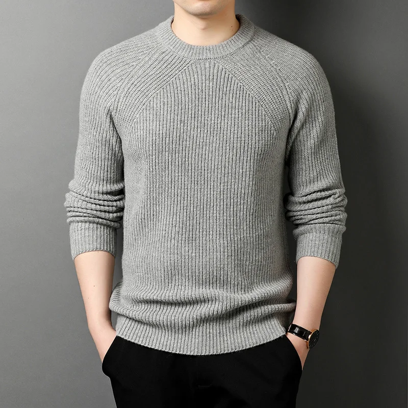 2023 NEW Spring and Autumn Pure Color Round Neck Sweater Men Thick warm Knitwear Sweaters 1185721
2023 NEW Spring and Autumn Pure Color Round Neck Sweater Men Thick warm Knitwear Sweaters 1185721