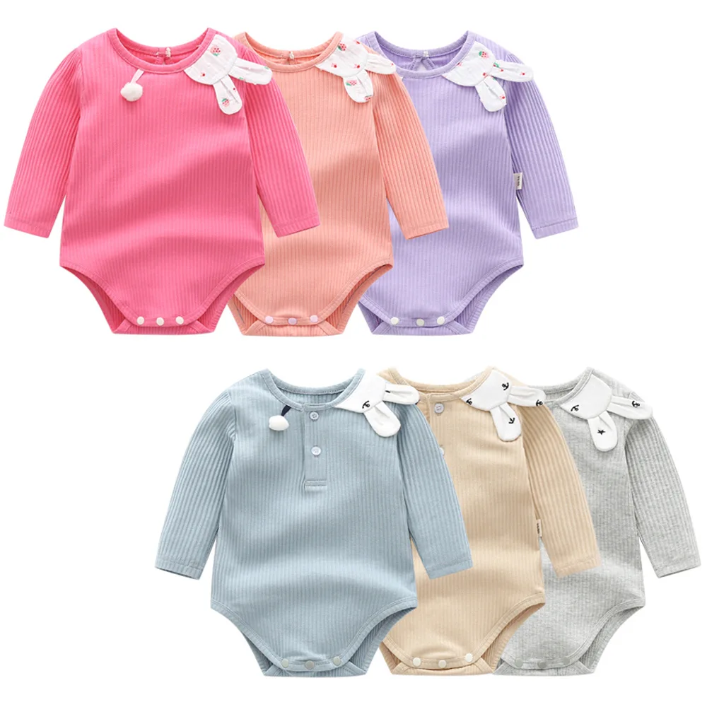 Baby Spring Bodysuits Cute Cartoon Clothes For Newborns Long Sleeve Fall Tops Bunny Decor Rompers 0-2Y Boy/Girl Bodysuit
Baby Spring Bodysuits Cute Cartoon Clothes For Newborns Long Sleeve Fall Tops Bunny Decor Rompers 0-2Y Boy/Girl Bodysuit