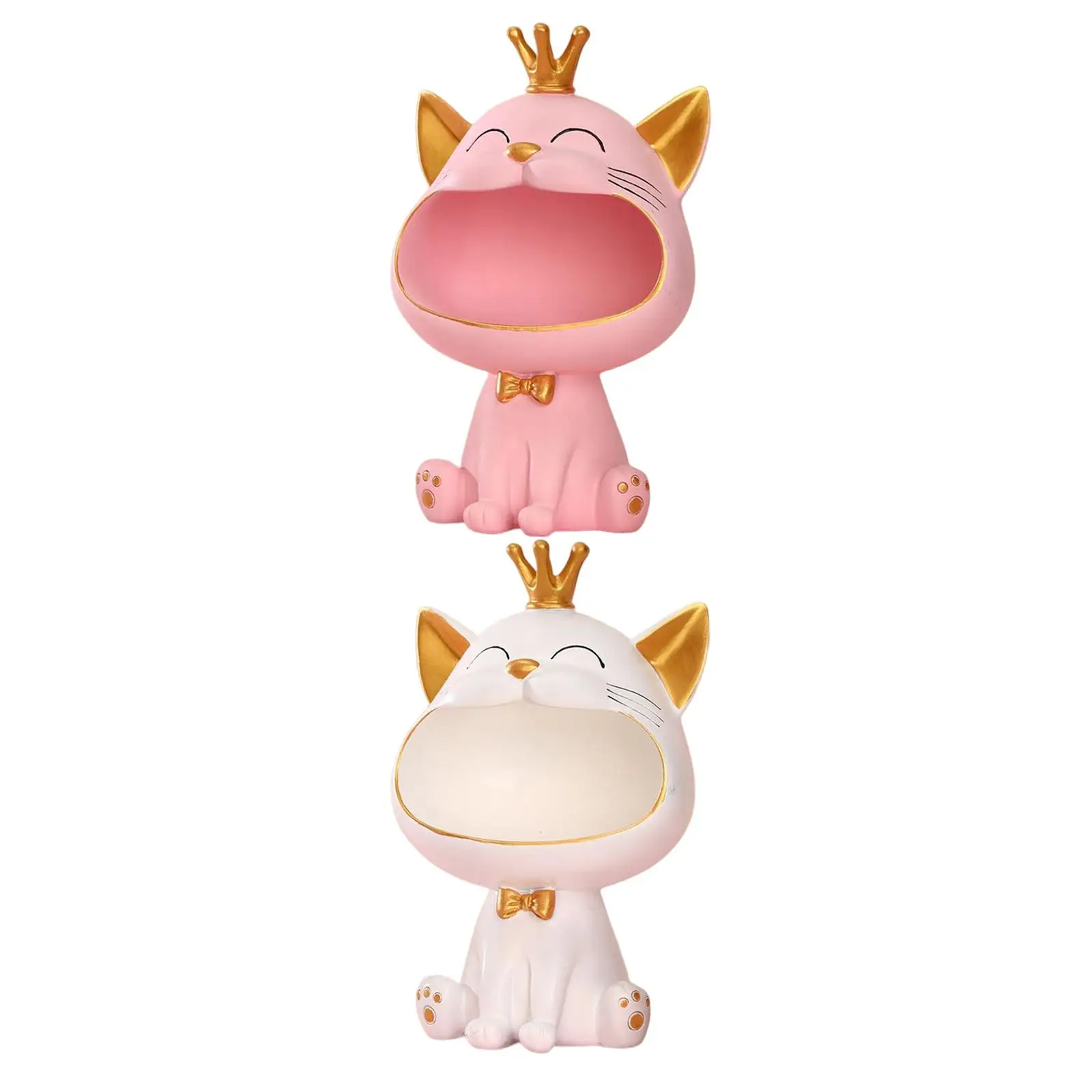 Cat Resin Statue Figurine Sculptures Desktop Key Storage Box Countertop Home 
Cat Resin Statue Figurine Sculptures Desktop Key Storage Box Countertop Home