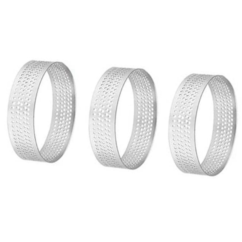 New 30 Pack Stainless Steel Tart Ring, Heat-Resistant Perforated Cake Mousse Ring, Round Ring Baking Doughnut Tools, 8Cm
New 30 Pack Stainless Steel Tart Ring, Heat-Resistant Perforated Cake Mousse Ring, Round Ring Baking Doughnut Tools, 8Cm