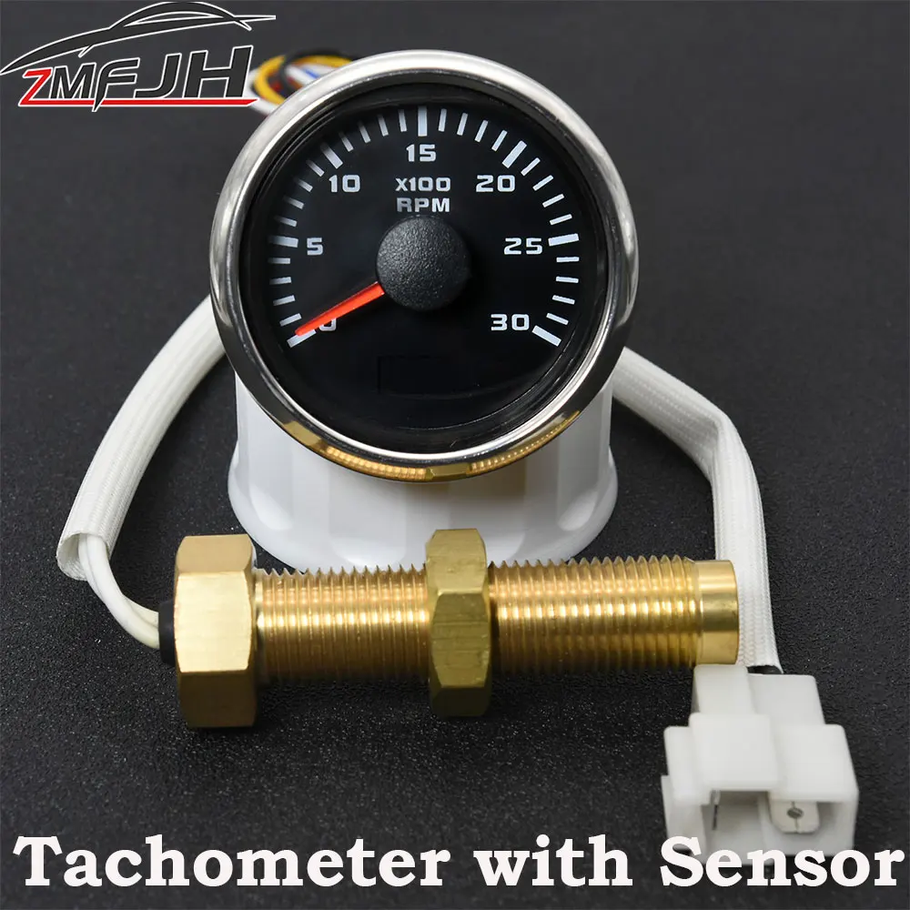 Universal 52MM Tachometer with M16 M18 Tacho Sensor 3000 4000 6000 7000 8000 RPM Marine Tacho Meter with Hourmeter Red Backlight
Universal 52MM Tachometer with M16 M18 Tacho Sensor 3000 4000 6000 7000 8000 RPM Marine Tacho Meter with Hourmeter Red Backlight