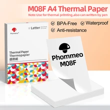 Phomemo A4 Paper Thermal Paper Multipurpose Printing Paper Compatible for Phomemo M08F and Brother PJ762 PJ763MFi