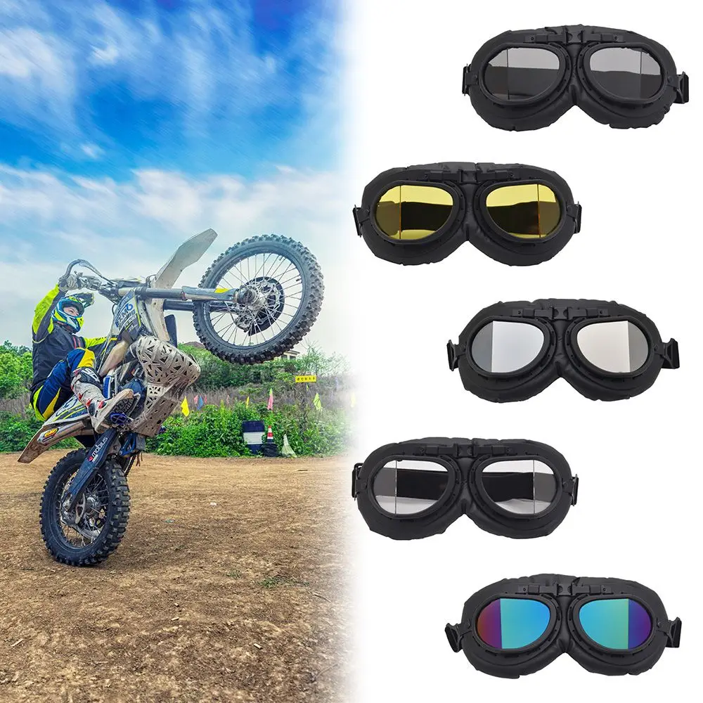 Sandproof Sunglasses Motocross Ski Goggle Vintage Eyewear Helmet Glasses Motorcycle Goggles Pilot Windproof Lenses
Sandproof Sunglasses Motocross Ski Goggle Vintage Eyewear Helmet Glasses Motorcycle Goggles Pilot Windproof Lenses