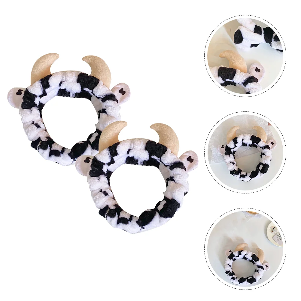 2 Pcs Hair Accessories Horn Headband Miss Stuffed Cow Fabric Face Washing Headbands
2 Pcs Hair Accessories Horn Headband Miss Stuffed Cow Fabric Face Washing Headbands