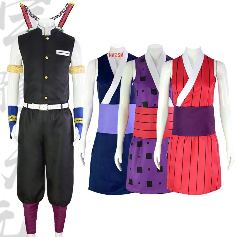 Season 2 Anime Demon Slayer Uzui Tengen Cosplay Costume Wives Suma Hinatsuru Makio Uniform Dress Halloween Carnival Costumes
Season 2 Anime Demon Slayer Uzui Tengen Cosplay Costume Wives Suma Hinatsuru Makio Uniform Dress Halloween Carnival Costumes