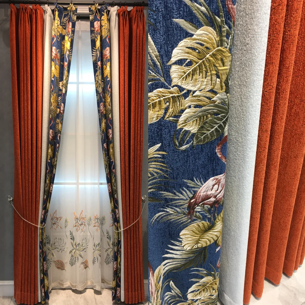 Modern American Thick Chenille High-end Luxury Stitching Curtains For Living Room Bedroom Opaque Window Curtain Blockout
Modern American Thick Chenille High-end Luxury Stitching Curtains For Living Room Bedroom Opaque Window Curtain Blockout