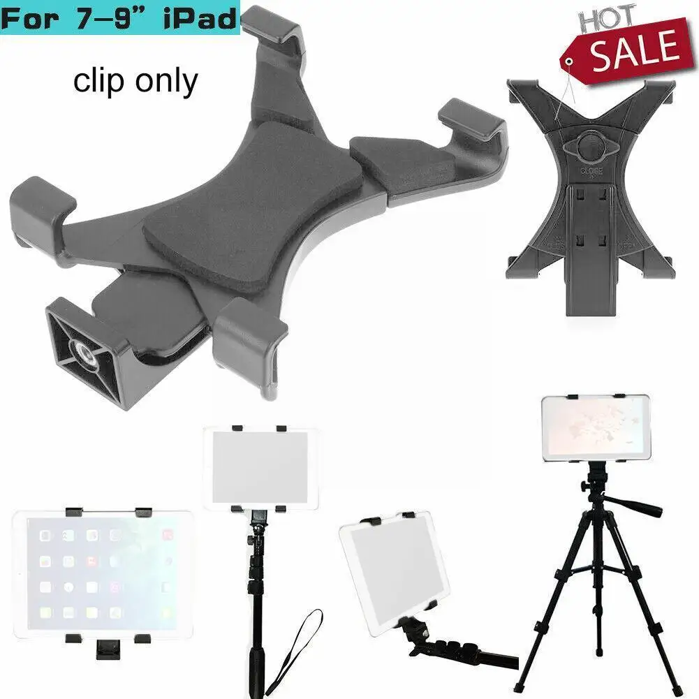 Universal Tablet Tripod Mount Clamp With 1/4"thread Adapter For 2/3/4/air/air2 /mini For Tablet Phone Bracket H U9t9
Universal Tablet Tripod Mount Clamp With 1/4"thread Adapter For 2/3/4/air/air2 /mini For Tablet Phone Bracket H U9t9