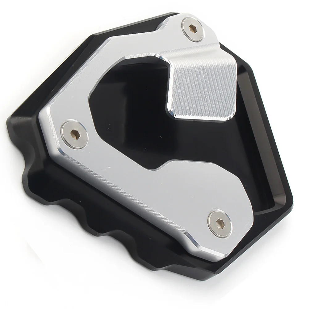 Foot Side Stand Pad Foot Kickstand Billet Aluminum CNC Machined Enlarger Support Extension Pad Plate Pad Silver+black
Foot Side Stand Pad Foot Kickstand Billet Aluminum CNC Machined Enlarger Support Extension Pad Plate Pad Silver+black