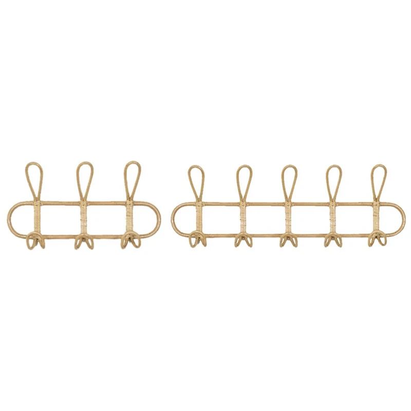 2 Pcs Rattan Wall Hooks Clothes Hat Hanging Hook Cloth Holder Hangers Decor, 40X20cm & 64.5X20cm
2 Pcs Rattan Wall Hooks Clothes Hat Hanging Hook Cloth Holder Hangers Decor, 40X20cm & 64.5X20cm