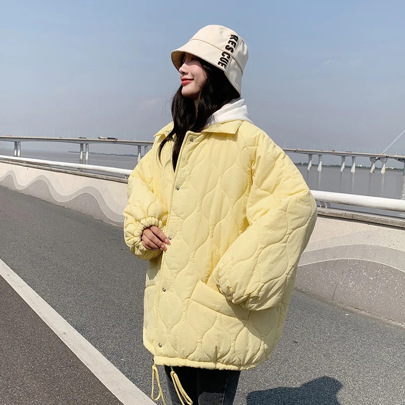 Thickened Light Yellow Bread Short Down Female Korean Version Loose Autumn Women's Winter Jackets Puffer Snow 2022 Woman New
Thickened Light Yellow Bread Short Down Female Korean Version Loose Autumn Women's Winter Jackets Puffer Snow 2022 Woman New
