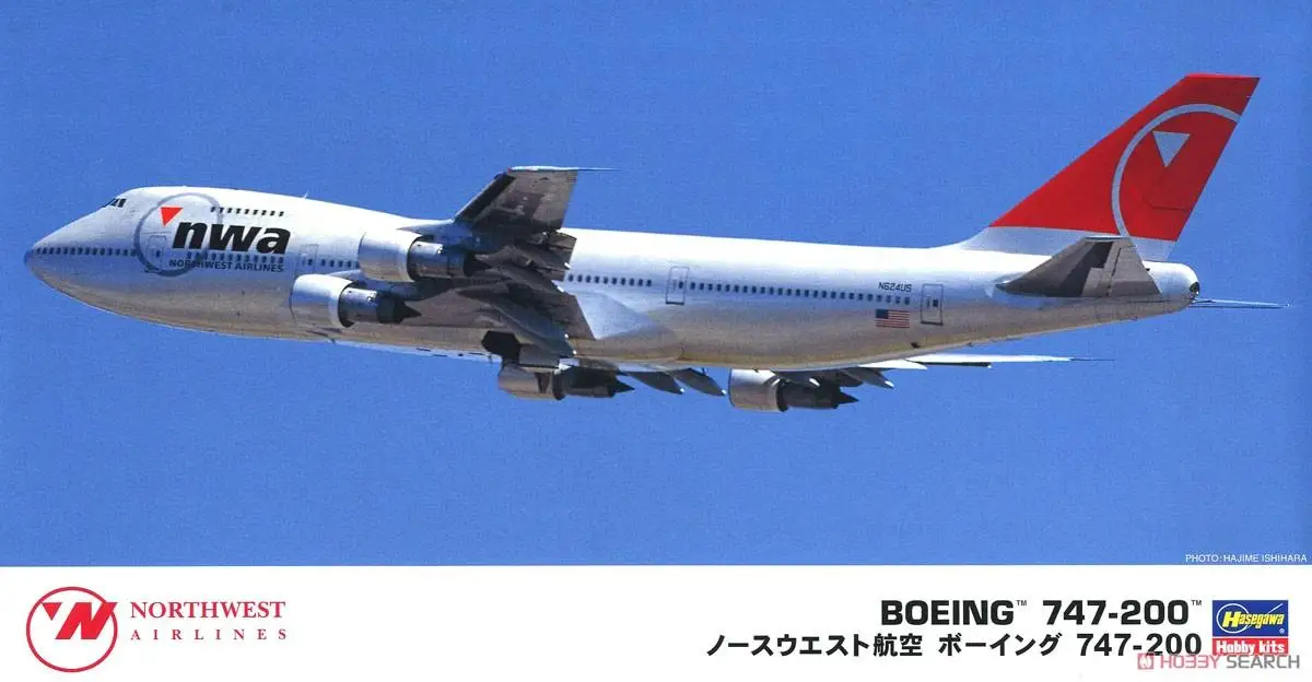 Hasegawa 10840 1/200, авиакомпании «Северо-западные авиалинии», Боинг 747-200 (пластиковая модель)
Hasegawa 10840 1/200, авиакомпании «Северо-западные авиалинии», Боинг 747-200 (пластиковая модель)