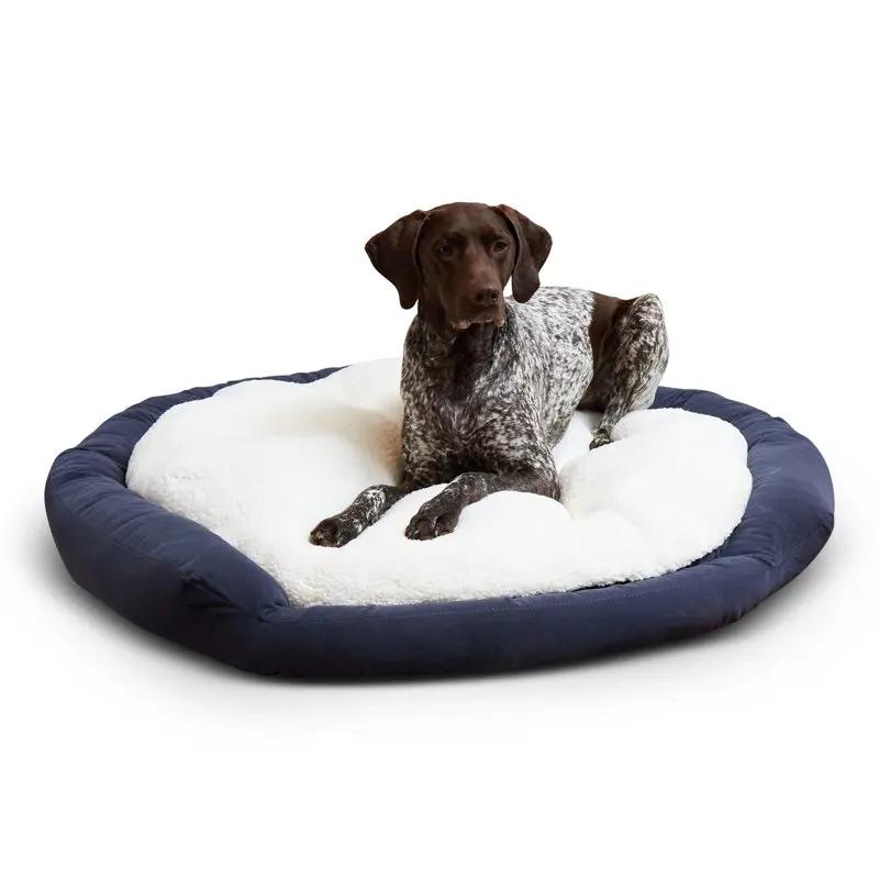 Hounds Murphy Deluxe Donut Dog Bed, Denim, Large (42 x 42 in.) Soft Sleep House Cushion Pet Product Accessories 
Hounds Murphy Deluxe Donut Dog Bed, Denim, Large (42 x 42 in.) Soft Sleep House Cushion Pet Product Accessories